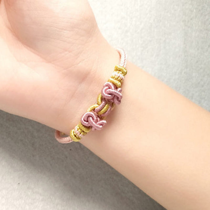 Bransoletka Buddha Stones Red String Saddle Knot Strength