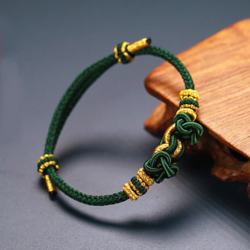 Bransoletka Buddha Stones Red String Saddle Knot Strength