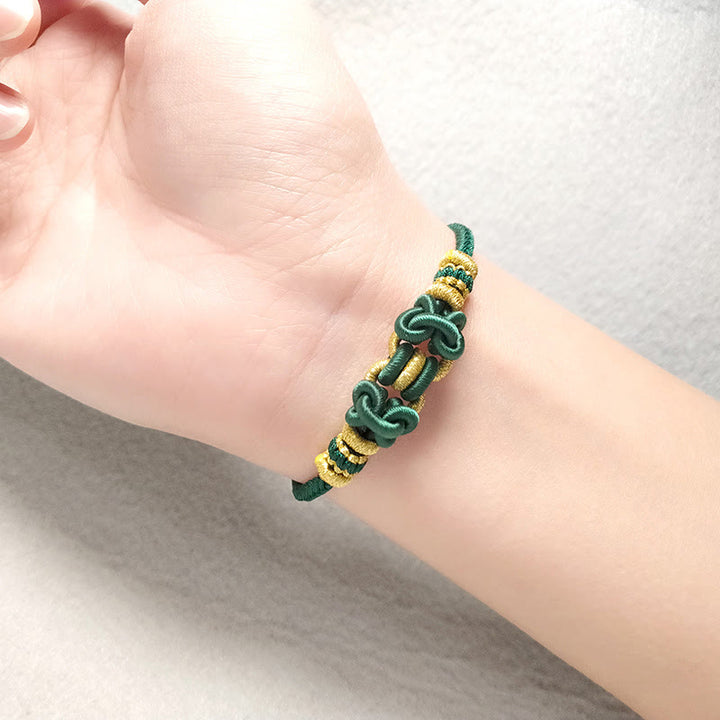 Bransoletka Buddha Stones Red String Saddle Knot Strength