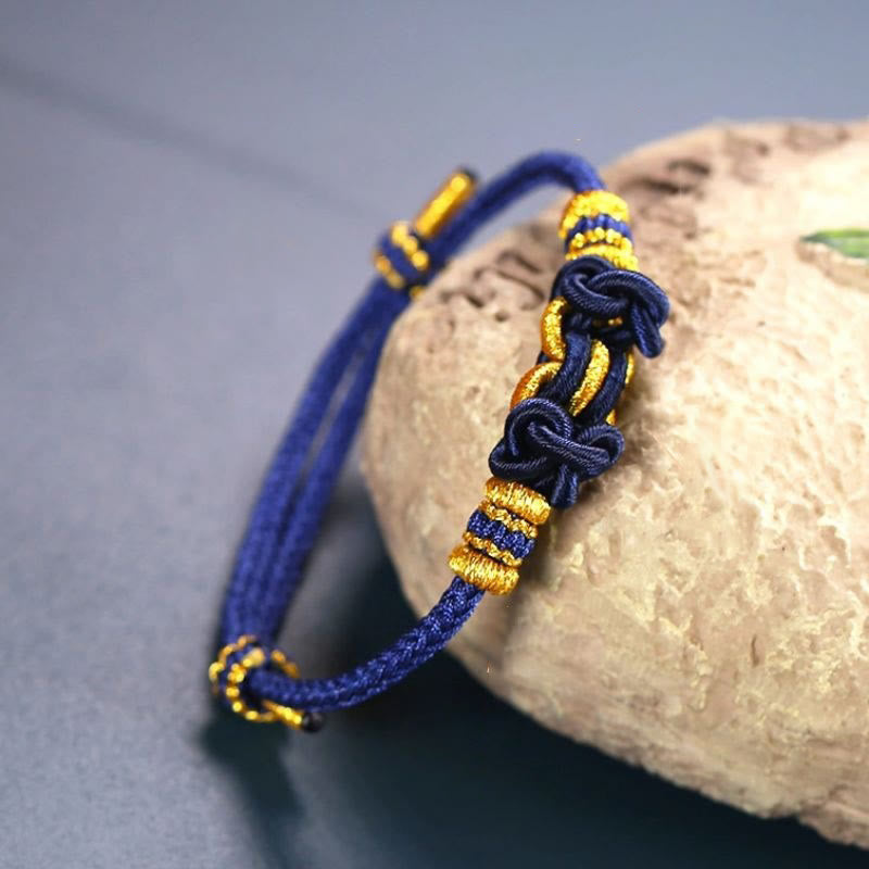 Bransoletka Buddha Stones Red String Saddle Knot Strength