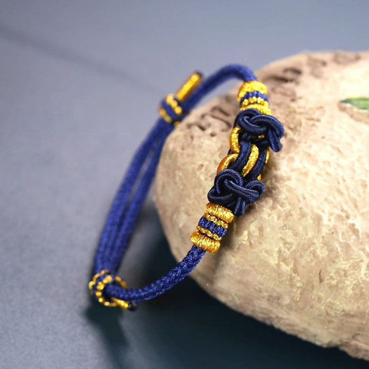 Bransoletka Buddha Stones Red String Saddle Knot Strength