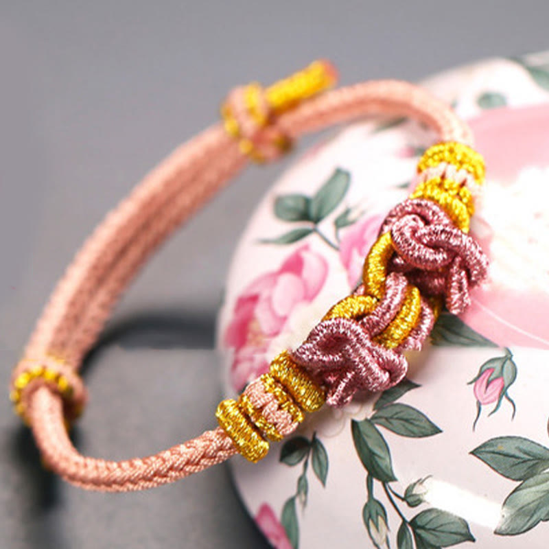 Bransoletka Buddha Stones Red String Saddle Knot Strength
