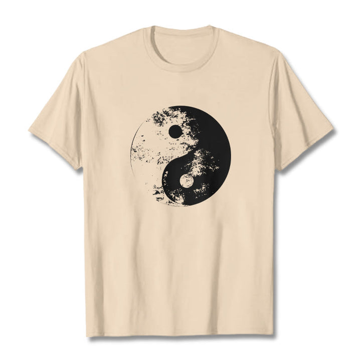 Koszulka z nadrukiem Buddha Stones Yin Yang Tai Chi Wzór Bawełna T-shirt - For - 2XL - image 13