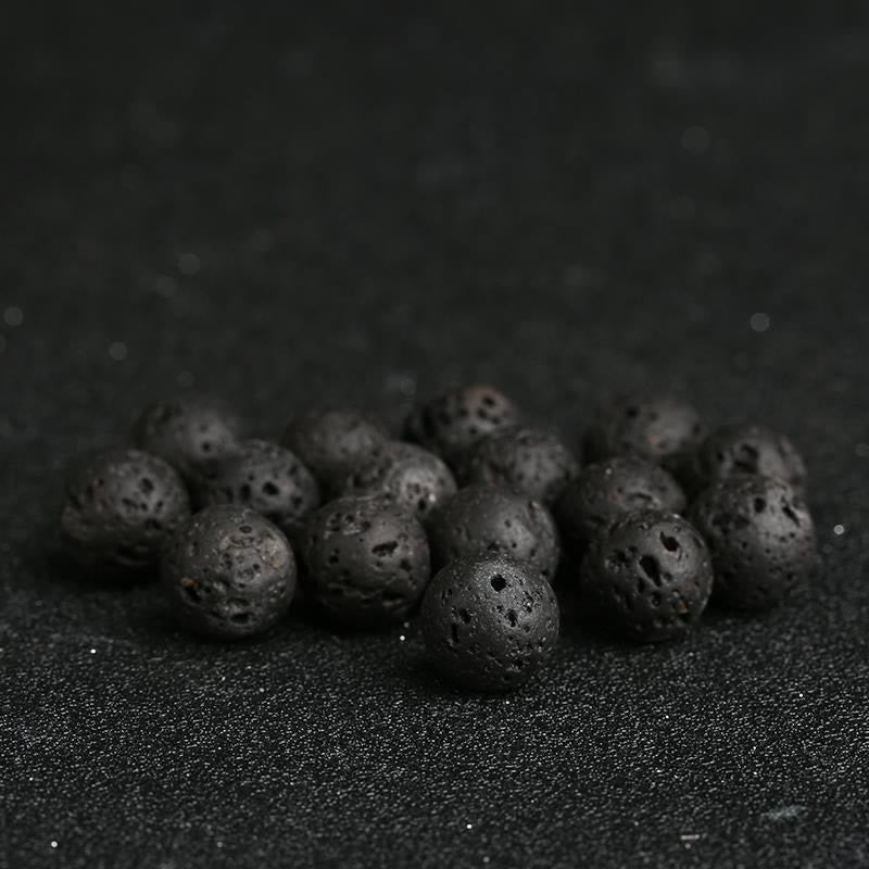 Bransoletka lecznicza z Buddha Stones , kamieniami lawowymi, kamieniami złotymi i niebieskim piaskowcem