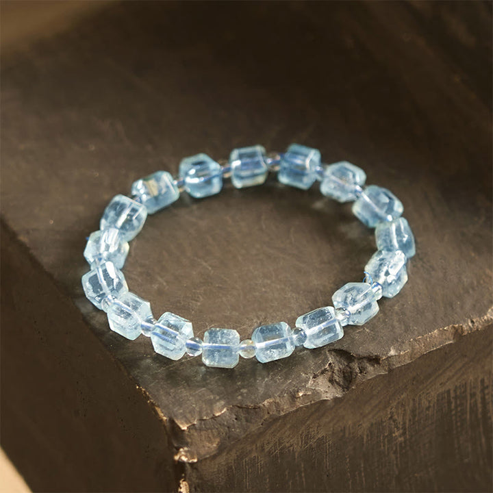 Bransoletka Buddha Stones Blue Topaz Clarity