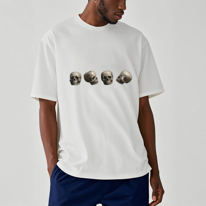 Buddha Stones Tybetańskie Władca Trupów Las Czaszki Wzór Koszulka T-shirt - image 11