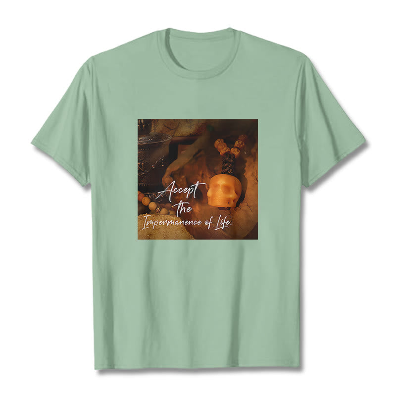 Buddha Stones Akceptują Nietrwałość Życia Koszulka T-shirt Władca Lasu Trupów