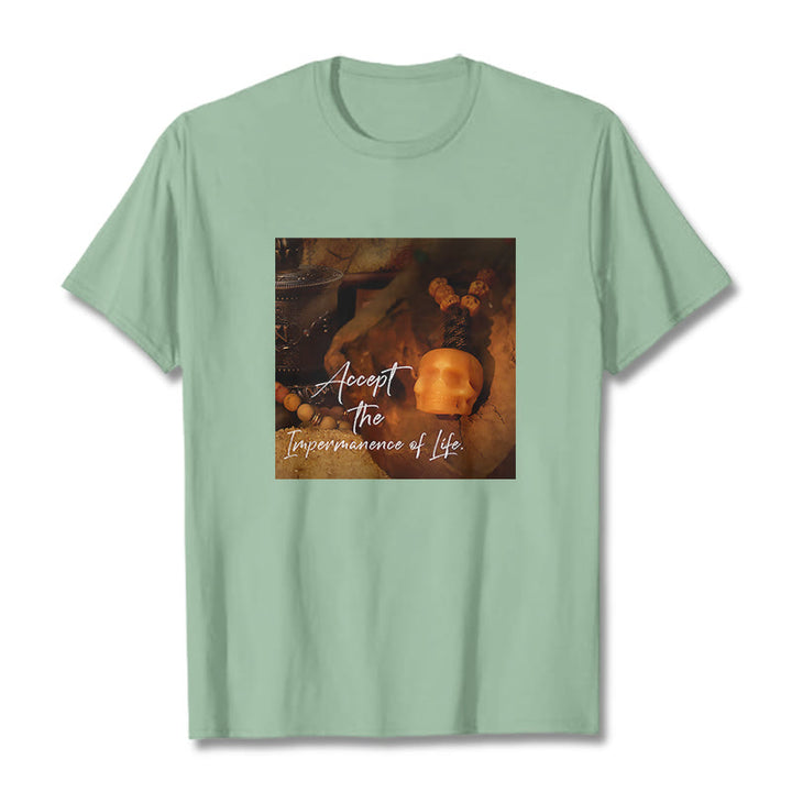 Buddha Stones Akceptują Nietrwałość Życia Koszulka T-shirt Władca Lasu Trupów