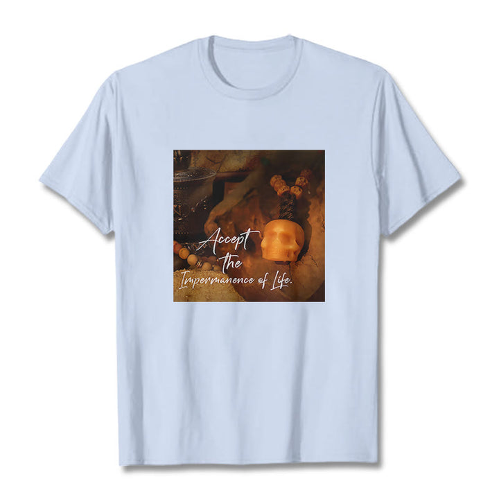 Buddha Stones Akceptują Nietrwałość Życia Koszulka T-shirt Władca Lasu Trupów