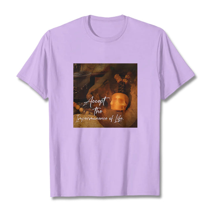 Buddha Stones Akceptują Nietrwałość Życia Koszulka T-shirt Władca Lasu Trupów