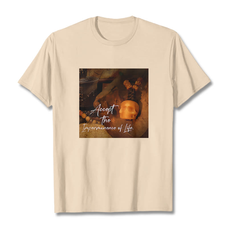 Buddha Stones Akceptują Nietrwałość Życia Koszulka T-shirt Władca Lasu Trupów