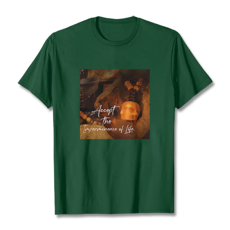 Buddha Stones Akceptują Nietrwałość Życia Koszulka T-shirt Władca Lasu Trupów