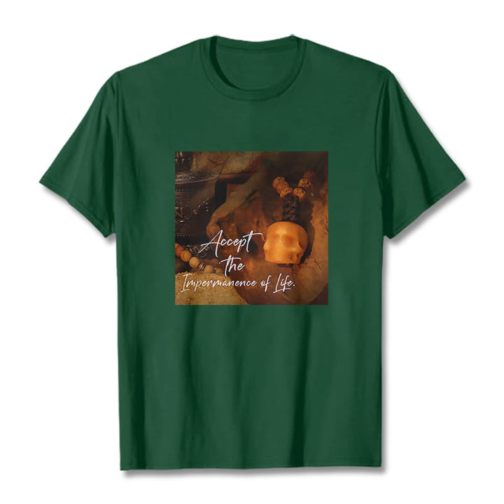 Buddha Stones Akceptują Nietrwałość Życia Koszulka T-shirt Władca Lasu Trupów