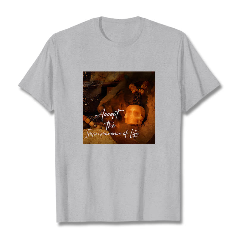 Buddha Stones Akceptują Nietrwałość Życia Koszulka T-shirt Władca Lasu Trupów