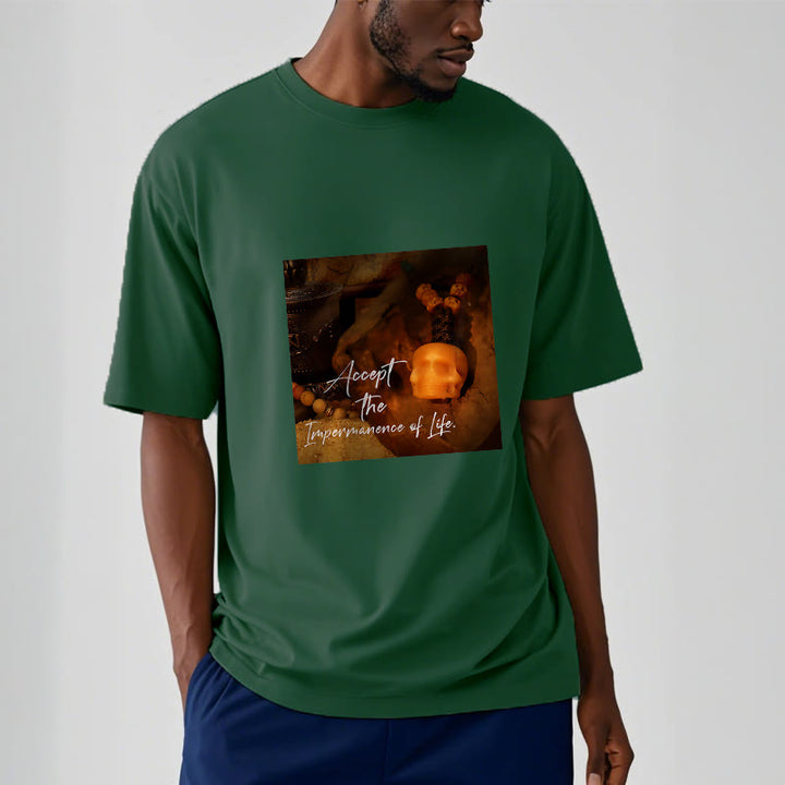 Buddha Stones Akceptują Nietrwałość Życia Koszulka T-shirt Władca Lasu Trupów