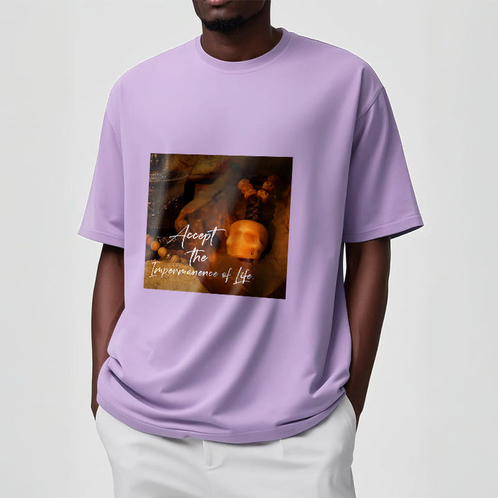 Buddha Stones Akceptują Nietrwałość Życia Koszulka T-shirt Władca Lasu Trupów