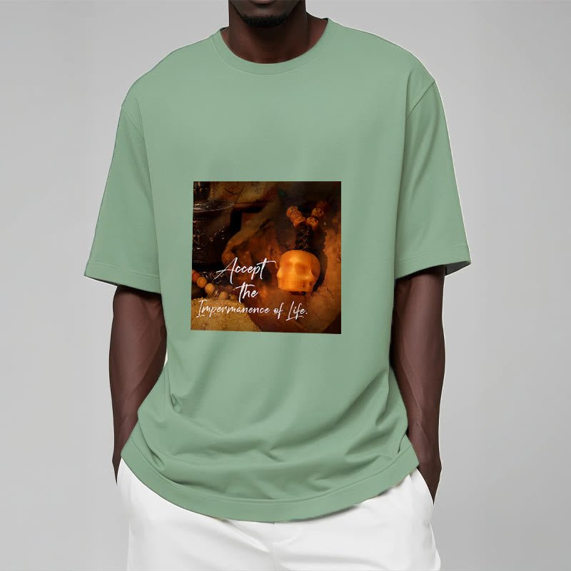 Buddha Stones Akceptują Nietrwałość Życia Koszulka T-shirt Władca Lasu Trupów