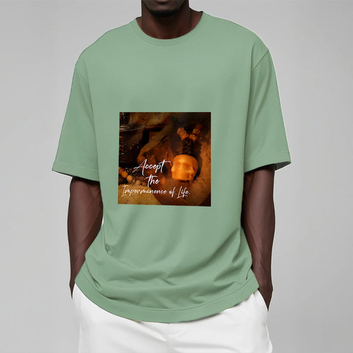 Buddha Stones Akceptują Nietrwałość Życia Koszulka T-shirt Władca Lasu Trupów