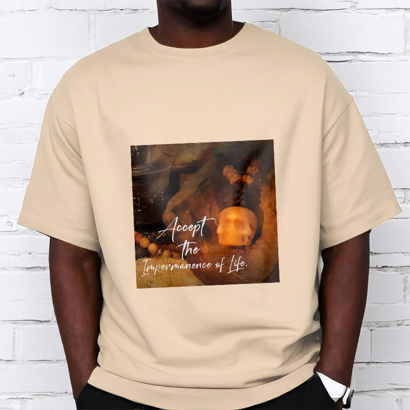 Buddha Stones Akceptują Nietrwałość Życia Koszulka T-shirt Władca Lasu Trupów