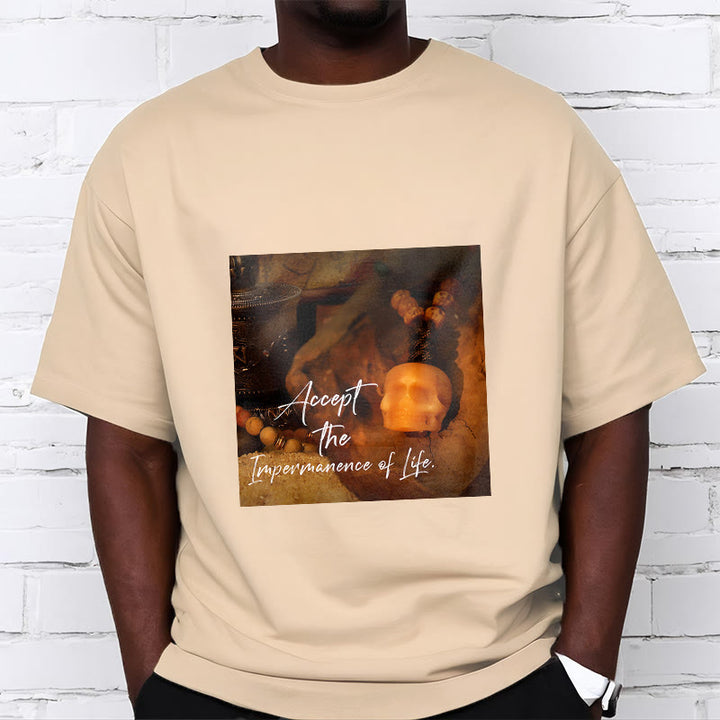 Buddha Stones Akceptują Nietrwałość Życia Koszulka T-shirt Władca Lasu Trupów