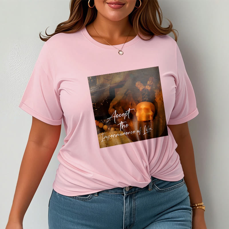 Buddha Stones Akceptują Nietrwałość Życia Koszulka T-shirt Władca Lasu Trupów