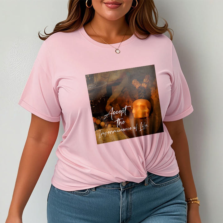 Buddha Stones Akceptują Nietrwałość Życia Koszulka T-shirt Władca Lasu Trupów