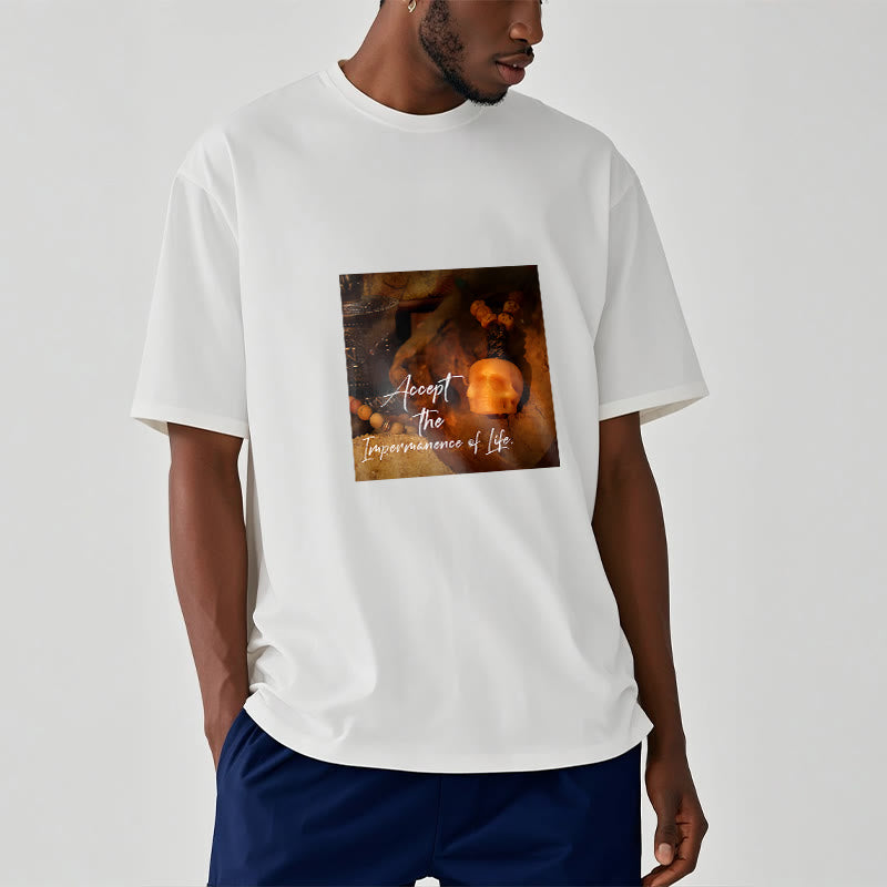 Buddha Stones Akceptują Nietrwałość Życia Koszulka T-shirt Władca Lasu Trupów