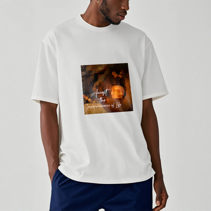 Buddha Stones Akceptują Nietrwałość Życia Koszulka T-shirt Władca Lasu Trupów