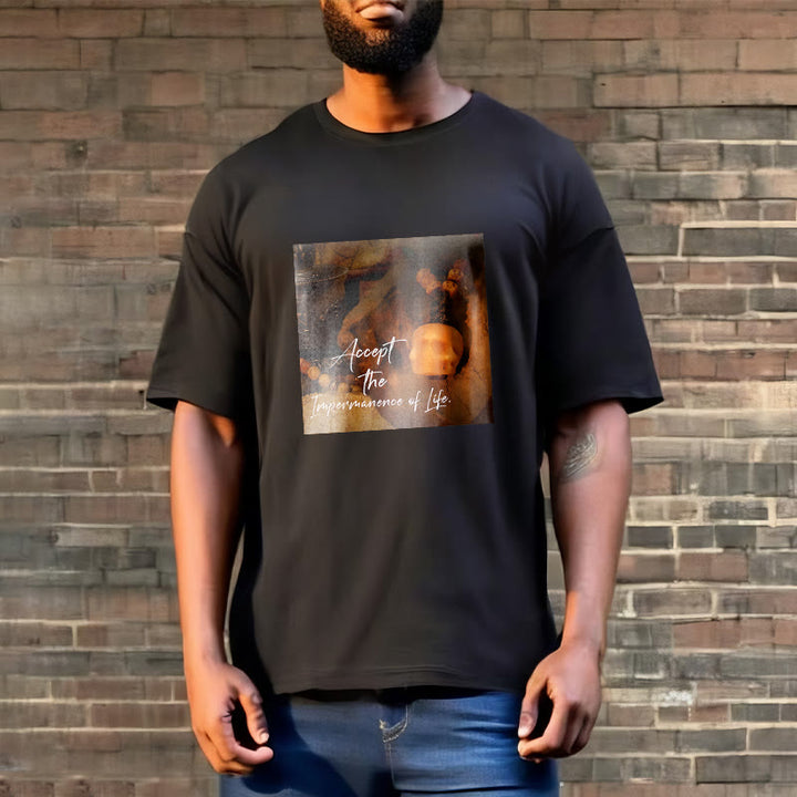 Buddha Stones Akceptują Nietrwałość Życia Koszulka T-shirt Władca Lasu Trupów