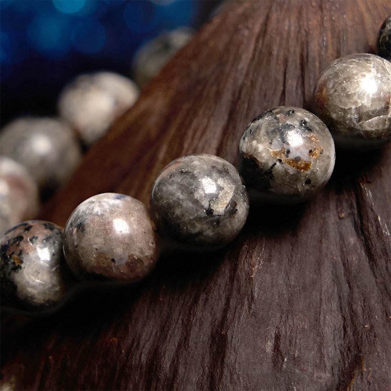 Bransoletka kreatywna z Buddha Stones Yooperlite