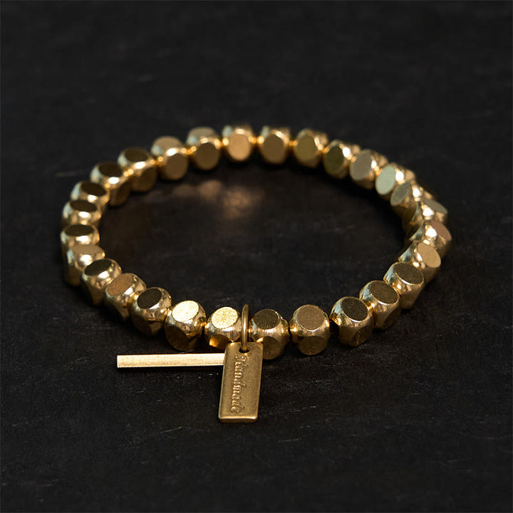 Bransoletka lecznicza z miedzianych Buddha Stones