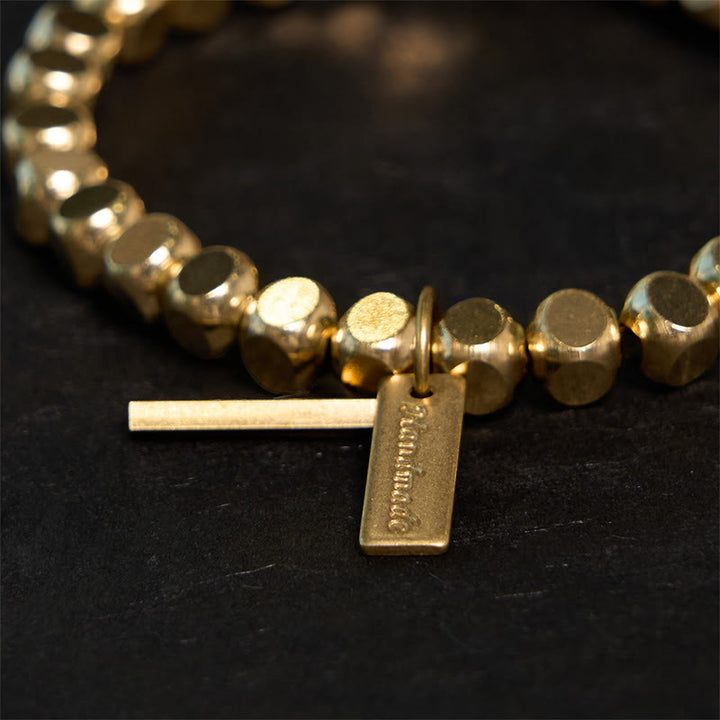 Bransoletka lecznicza z miedzianych Buddha Stones