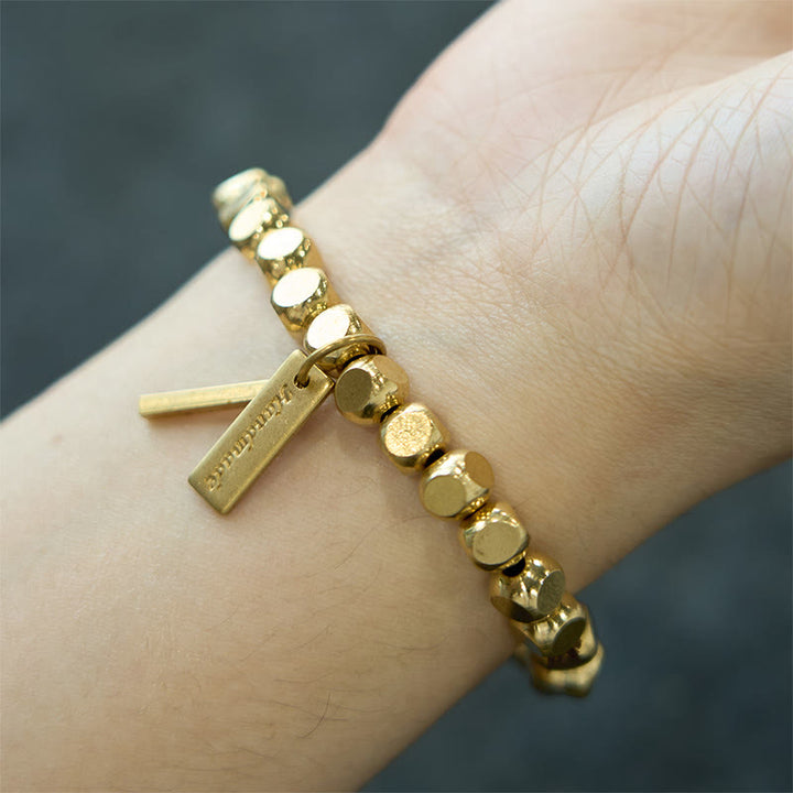 Bransoletka lecznicza z miedzianych Buddha Stones