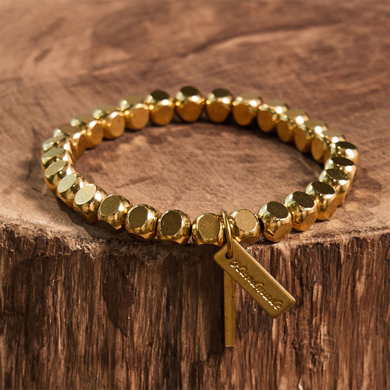 Bransoletka lecznicza z miedzianych Buddha Stones