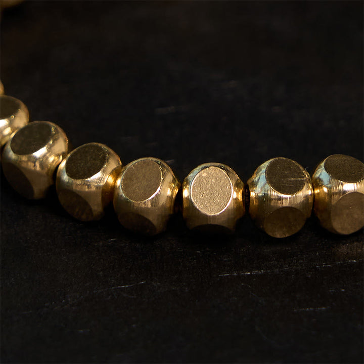 Bransoletka uzdrawiająca z miedzianych Buddha Stones przynosząca szczęście