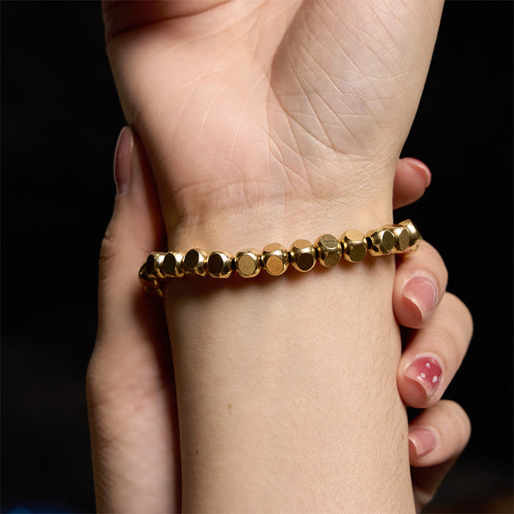 Bransoletka uzdrawiająca z miedzianych Buddha Stones przynosząca szczęście
