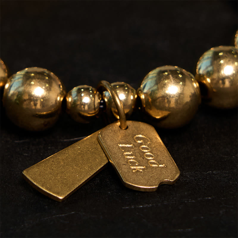 Bransoletka lecznicza z miedzianych Buddha Stones