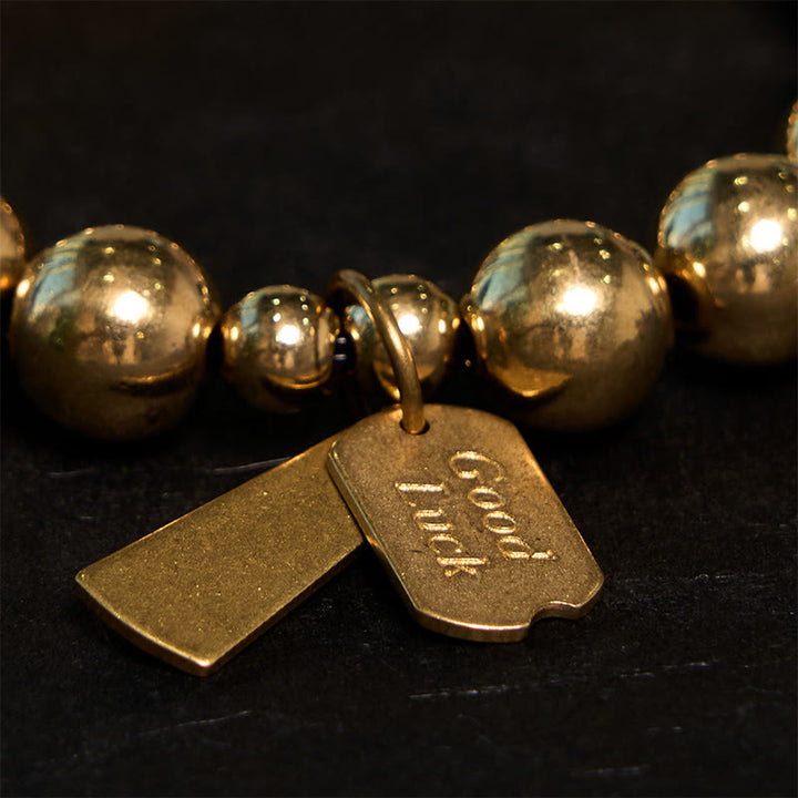 Bransoletka lecznicza z miedzianych Buddha Stones