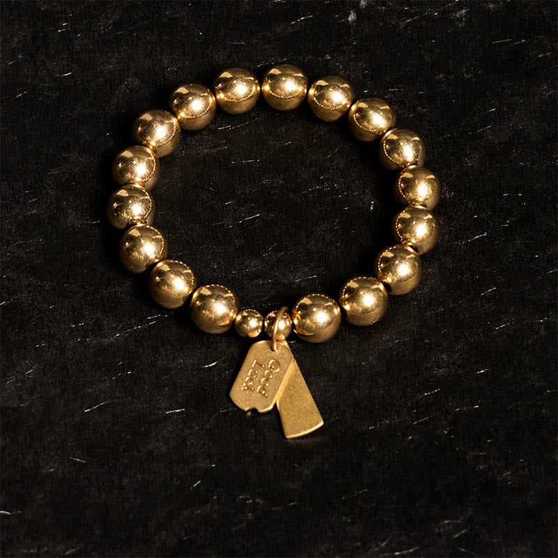 Bransoletka lecznicza z miedzianych Buddha Stones