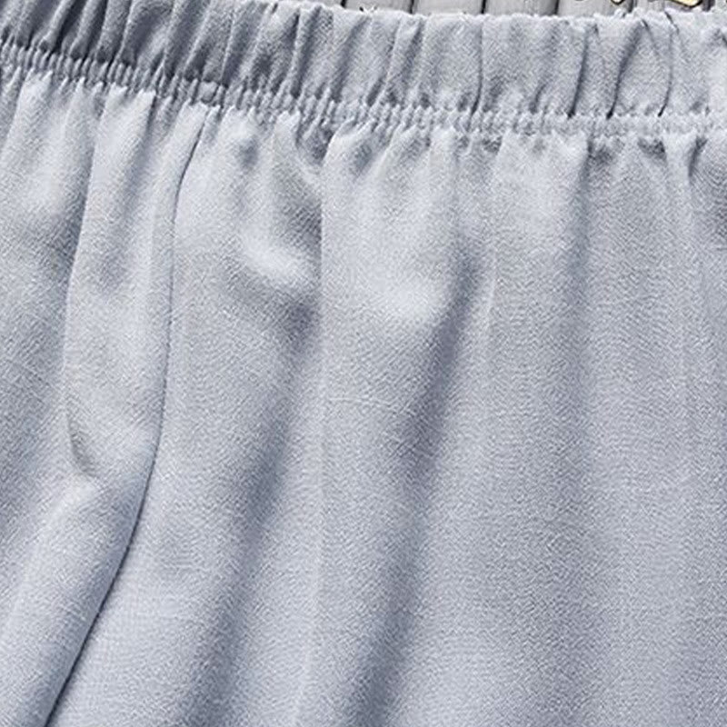 Buddha Stones 2-częściowy Tang Suit Jednolity Kolor Żaba-Guzik Męska Koszula Z Długim Rękawem Spodnie Zestaw - image 16