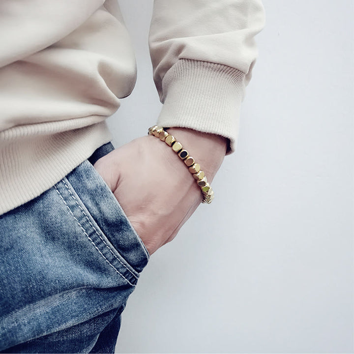 Bransoletka uzdrawiająca z miedzianych Buddha Stones przynosząca szczęście