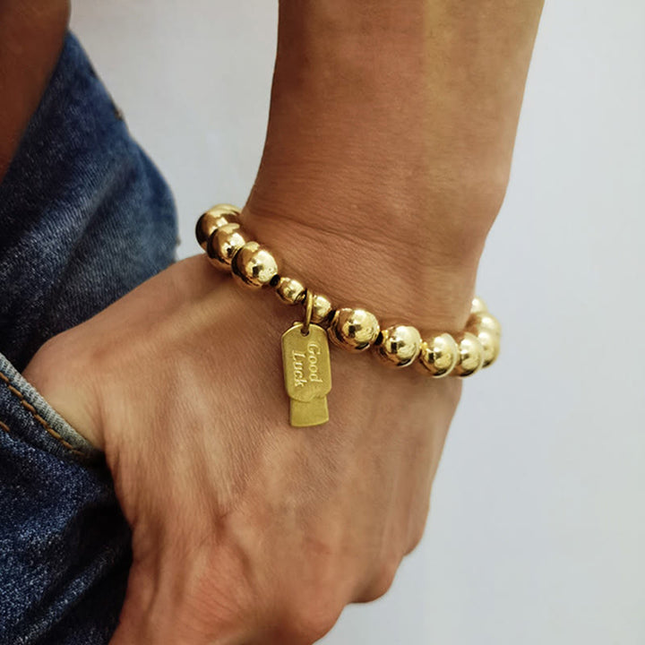 Bransoletka lecznicza z miedzianych Buddha Stones