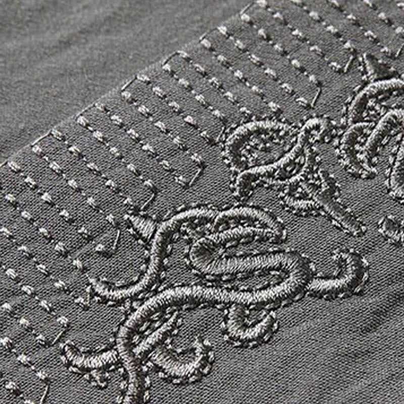 Buddha Stones 2 szt. Gładki garnitur męski z żabą i guzikami, długi rękaw, koszula, spodnie - image 8