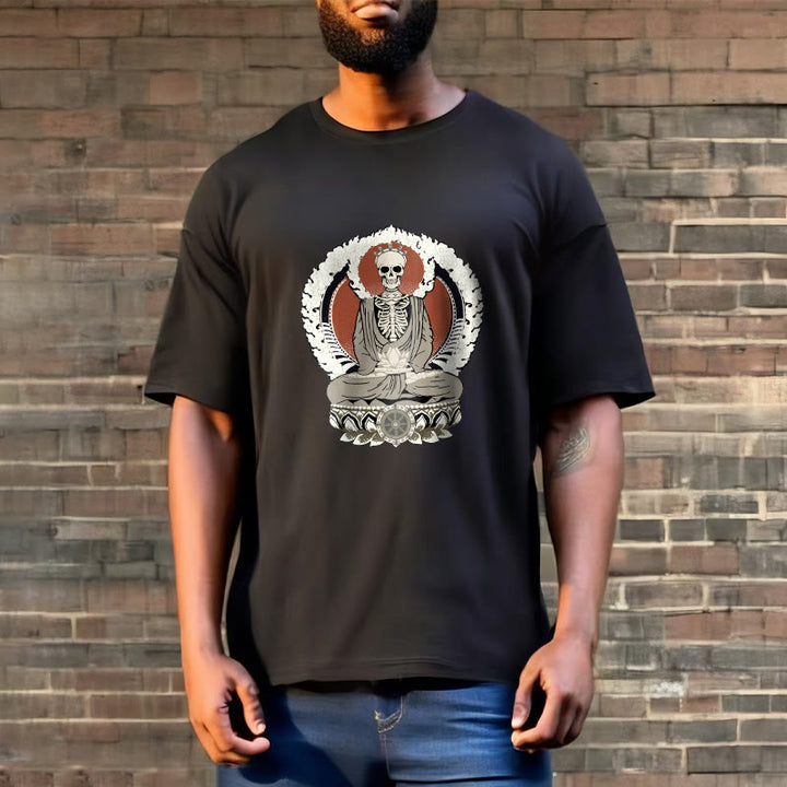 Koszulka z nadrukiem szkieletu z Buddha Stones - image 4