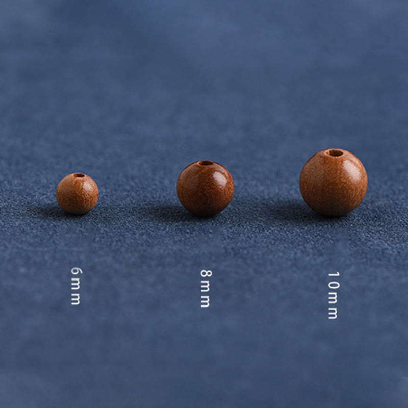 Buddha Stones Naturalne Koraliki Z Drewna Brzoskwiniowego Odpędzające Złe Duchy Bransoletka Pleciona