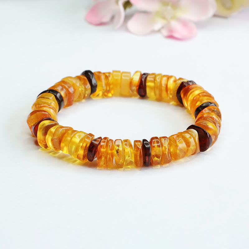 Bransoletka Buddha Stones Amber Peace Buckle Confidence