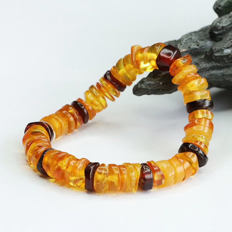 Bransoletka Buddha Stones Amber Peace Buckle Confidence
