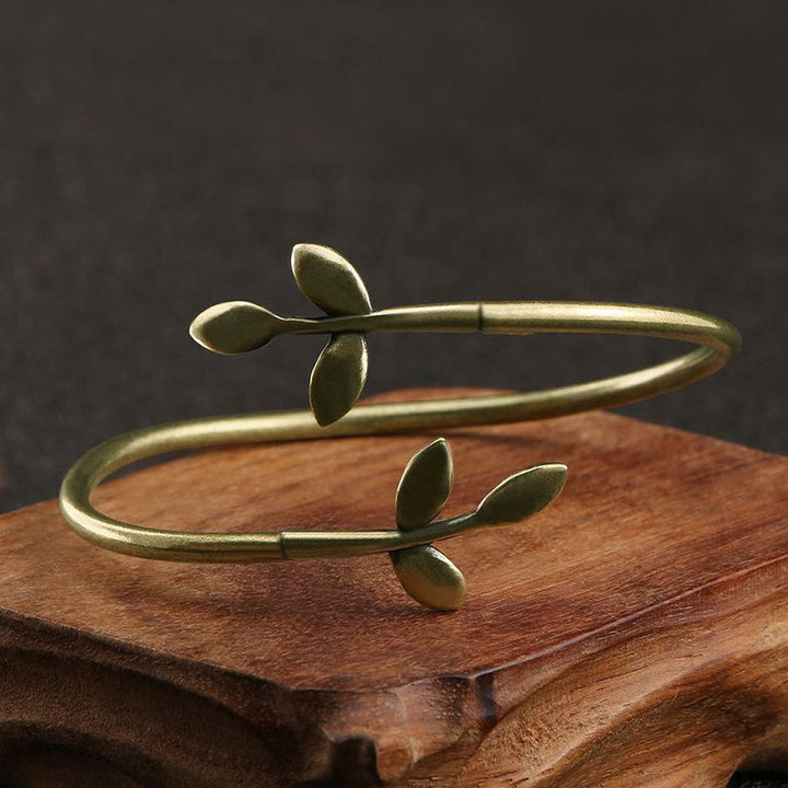 Buddha Stones, szczęśliwa koniczyna, miedź, mosiądz, bransoletka lecznicza