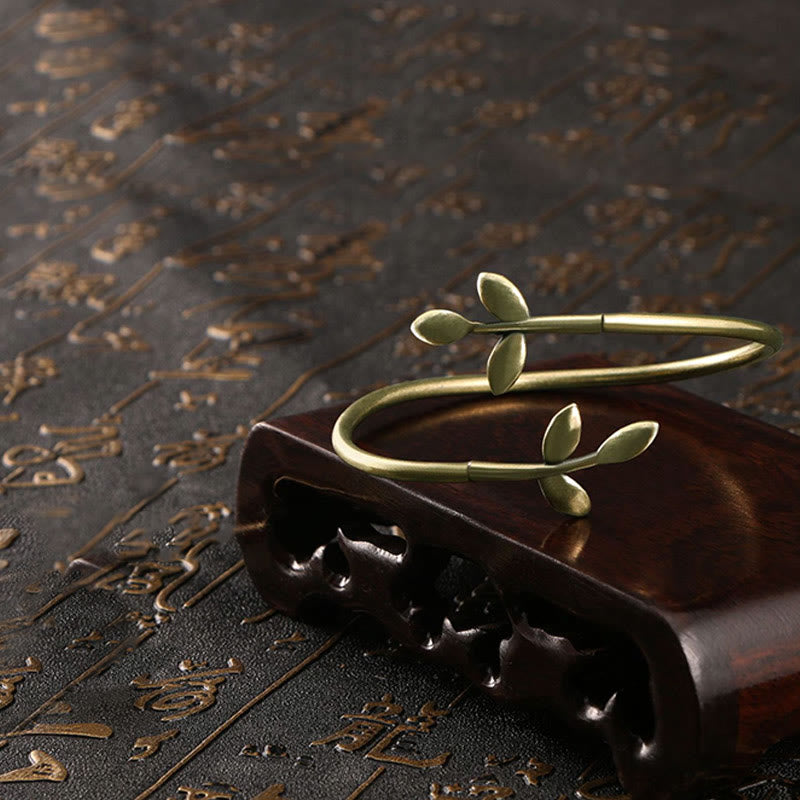 Buddha Stones, szczęśliwa koniczyna, miedź, mosiądz, bransoletka lecznicza