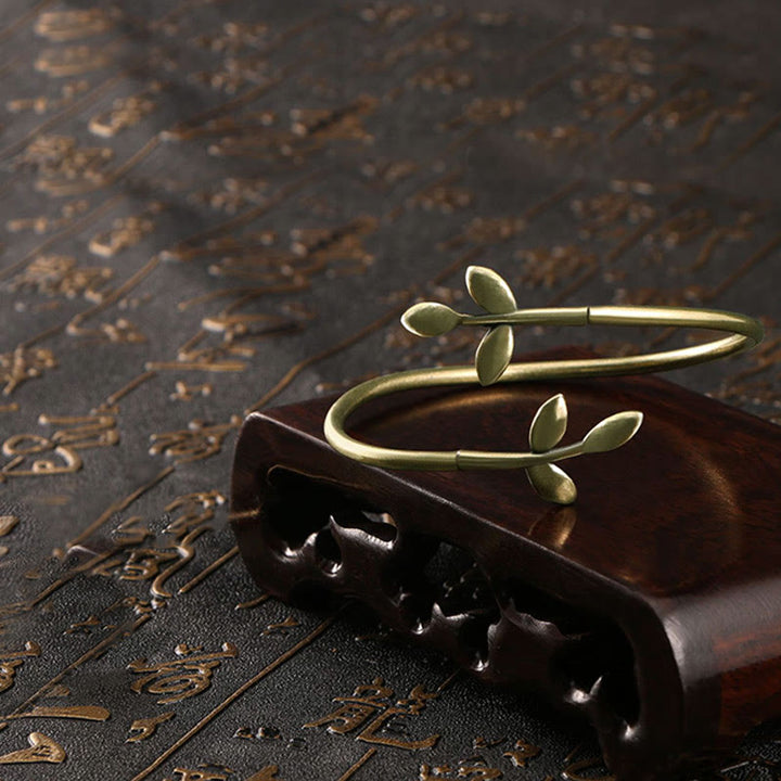 Buddha Stones, szczęśliwa koniczyna, miedź, mosiądz, bransoletka lecznicza